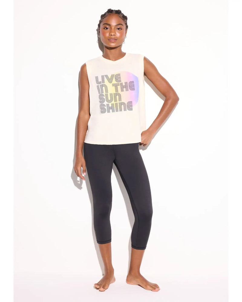 womens sleeveless graphic tee