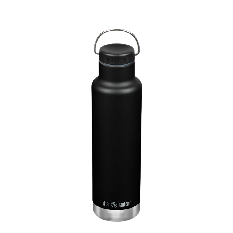 Black Insulated Stainless Steel Canteen