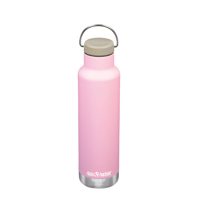 Pink 20 oz Classic Insulated Water Bottle with Loop Cap - Klean Kanteen