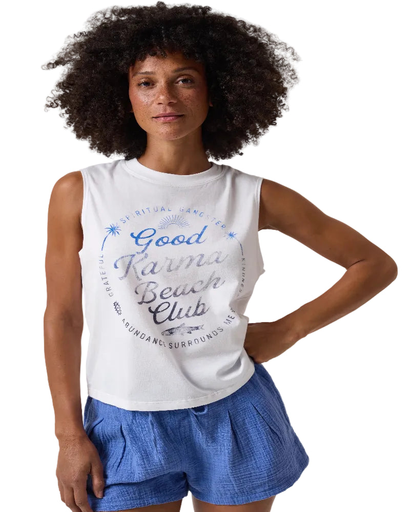 spiirtual gangster Good Karma Vibe Cotton Tank