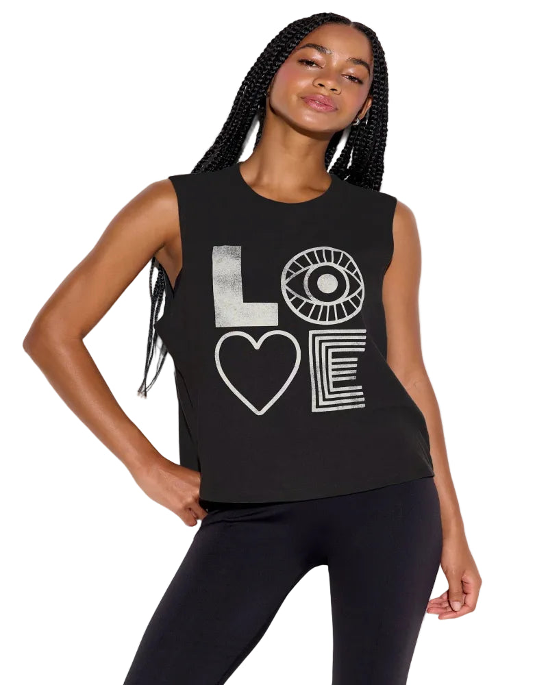 spiritual gangster Eye Love Vibe Tank
