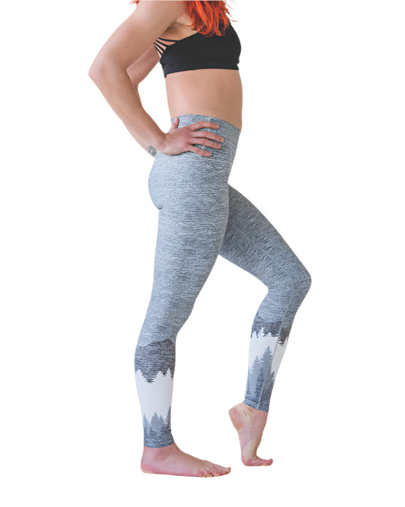 Colorado Threads Mountain Yoga Pants - Ash Grey