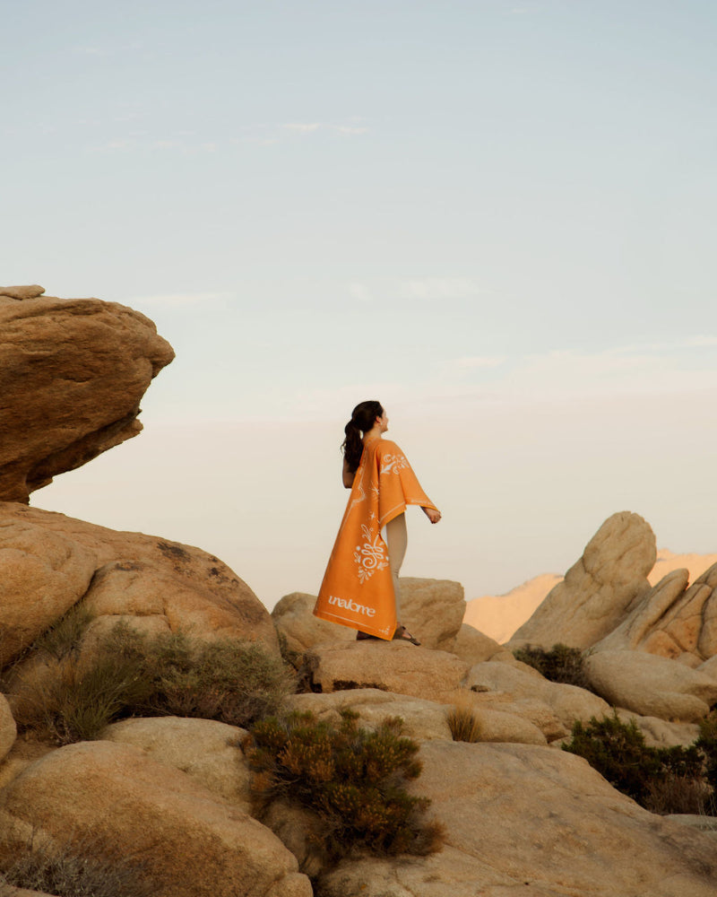 oranage yoga mat towel