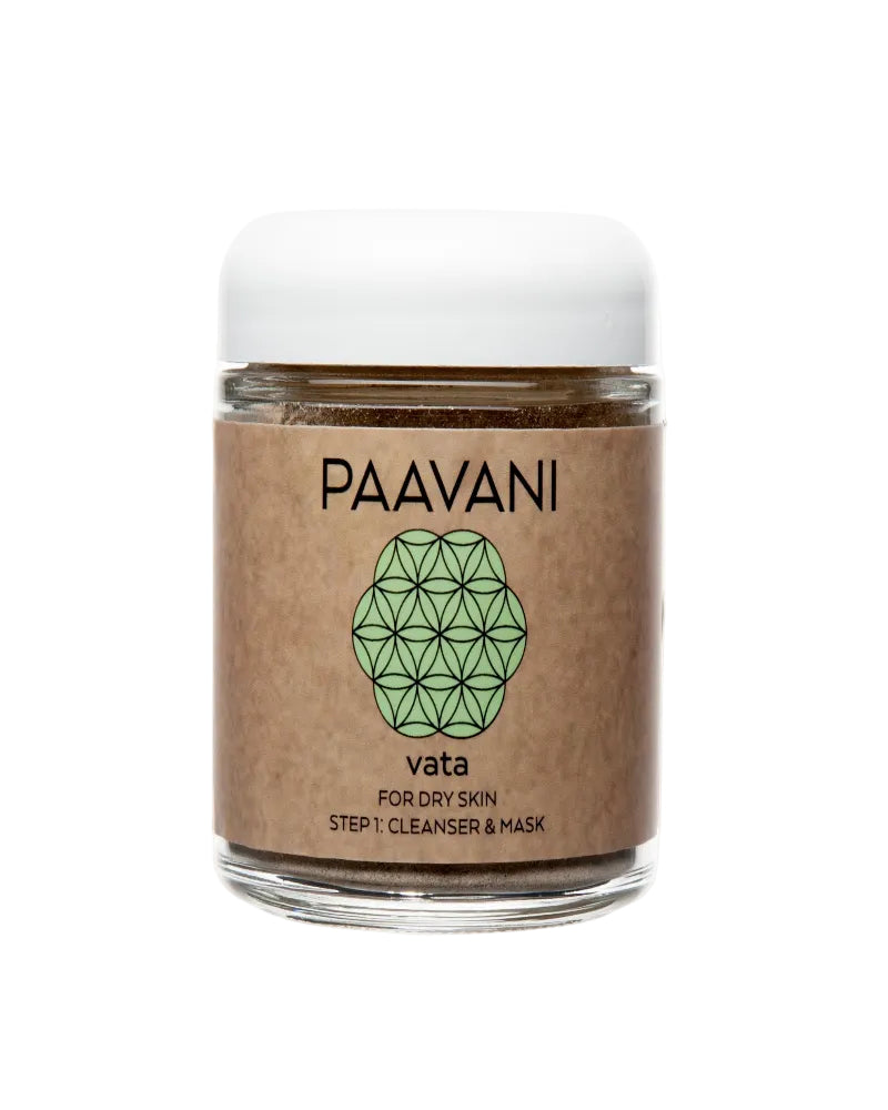 Jar of Paavani Vata skincare product on a white background