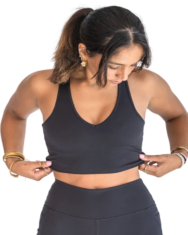 activewear bras in black