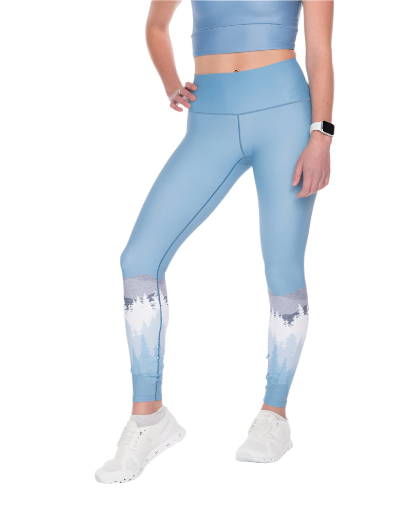 light blue yoga leggings