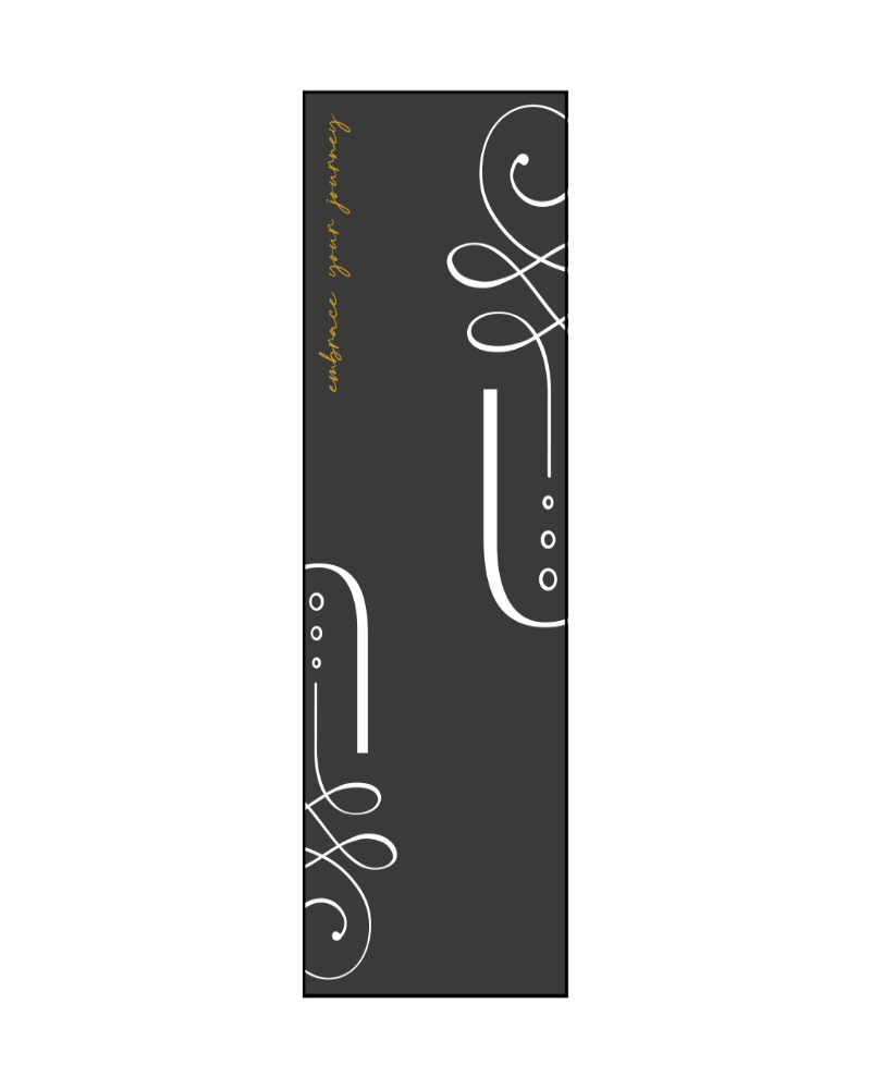 Unalome Onyx Yoga Towel