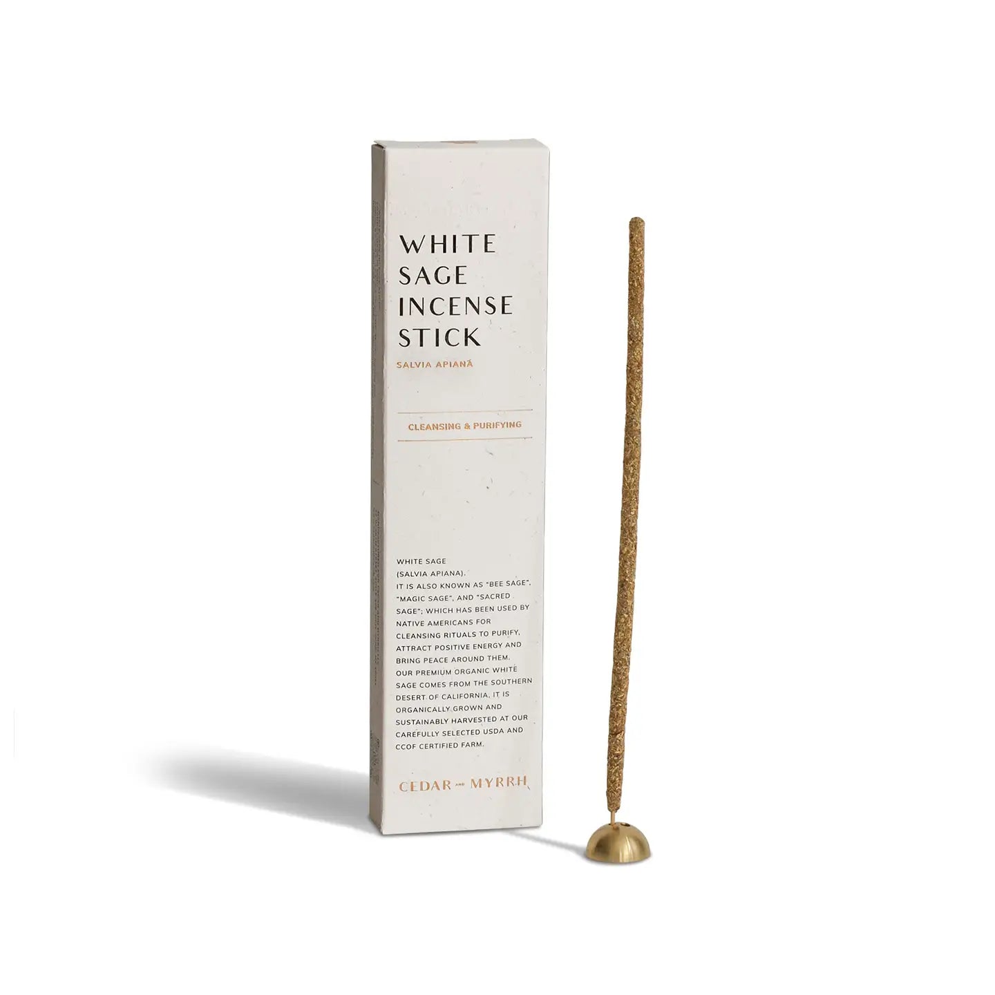 Cedar & Myrrh White Sage Incense Stick