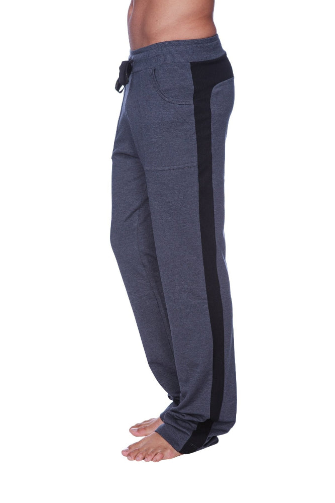 Gray Stripe Yoga Sweatpants