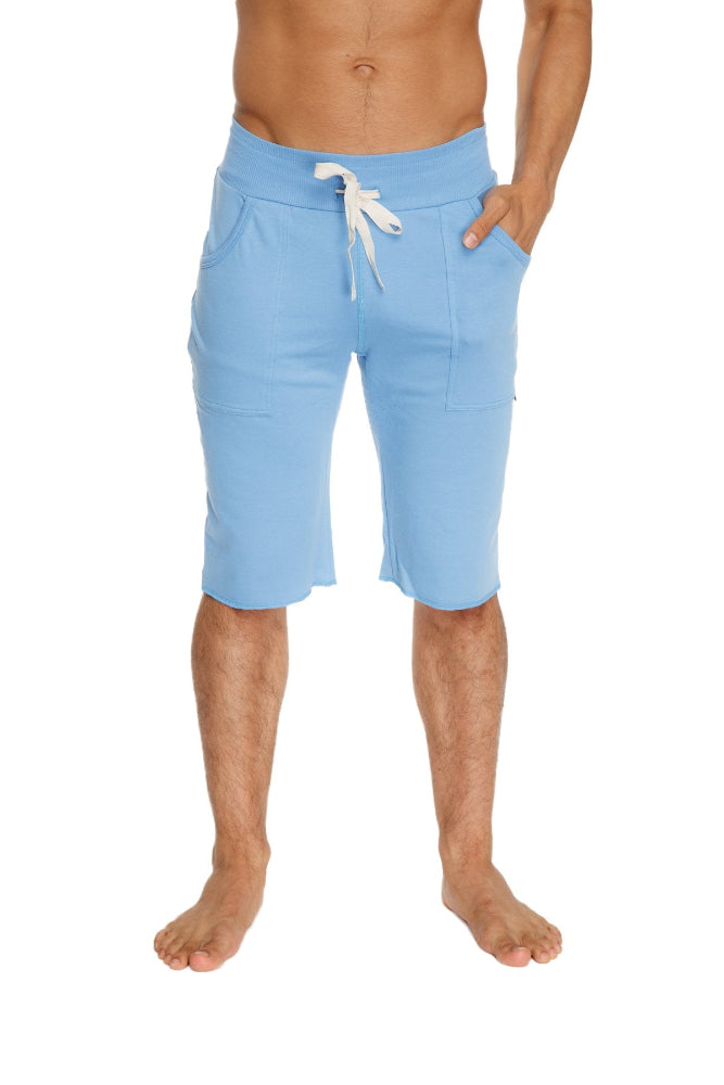 Light Blue Eco Modal Yoga Shorts 4-rth
