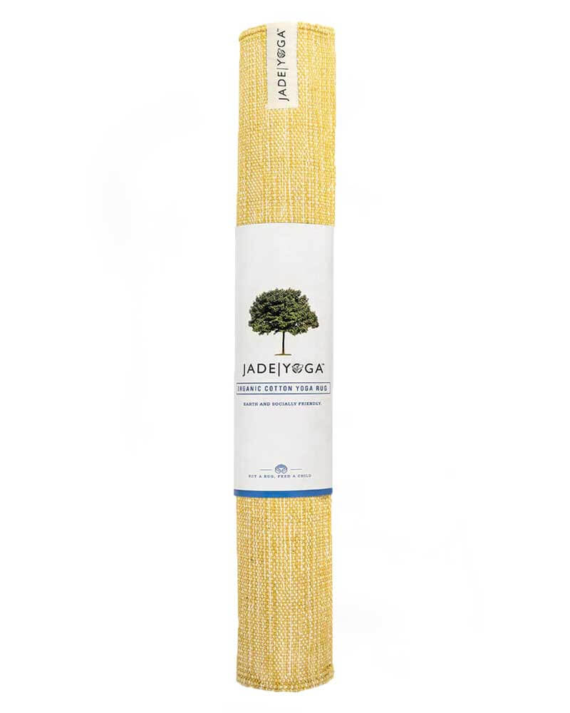 Organic Cotton Mysore Yoga Rug - Turmeric