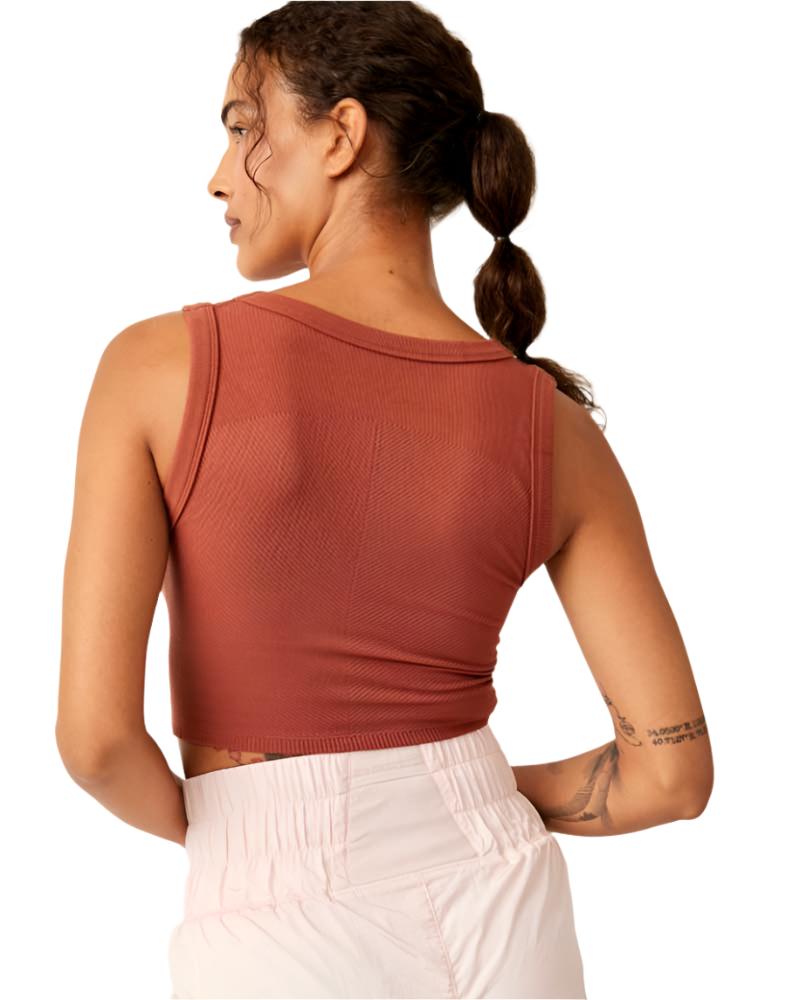 Free People Movement Free Throw Muscle Tank - Sequoia