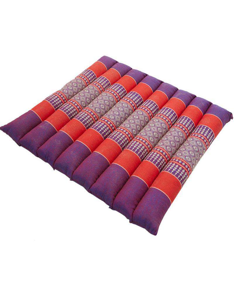 Zafuko Rollable Flat Meditation Cushion Purple Red