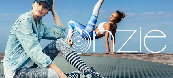 Soutien-gorge De Sport Onzie Hot Yoga Mudra – Bleu Feuille De Mamba, Taille M/L
