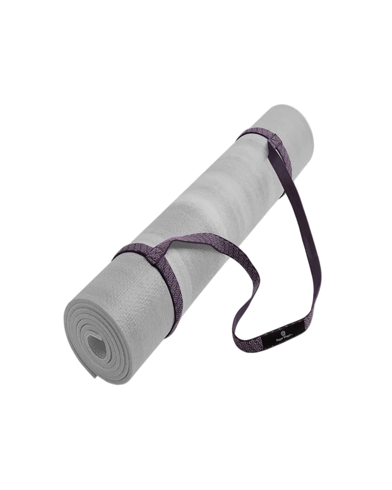 Hugger Mugger Purple Floral Yoga Mat Sling