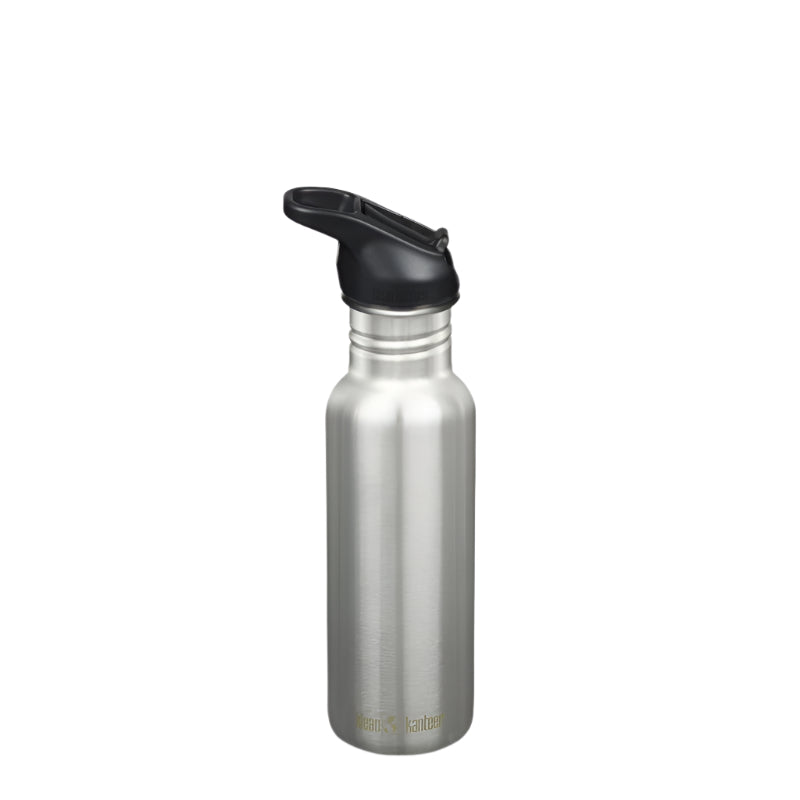 Brushed Stainless Steel Flip Seal Classic Water Bottle - Klean Kanteen