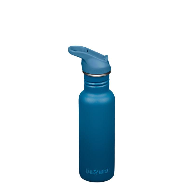 Corsair Blue Flip Seal Classic Water Bottle - Klean Kanteen