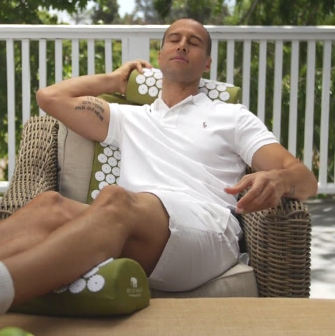 Acupressure Mat & Pillow - Green