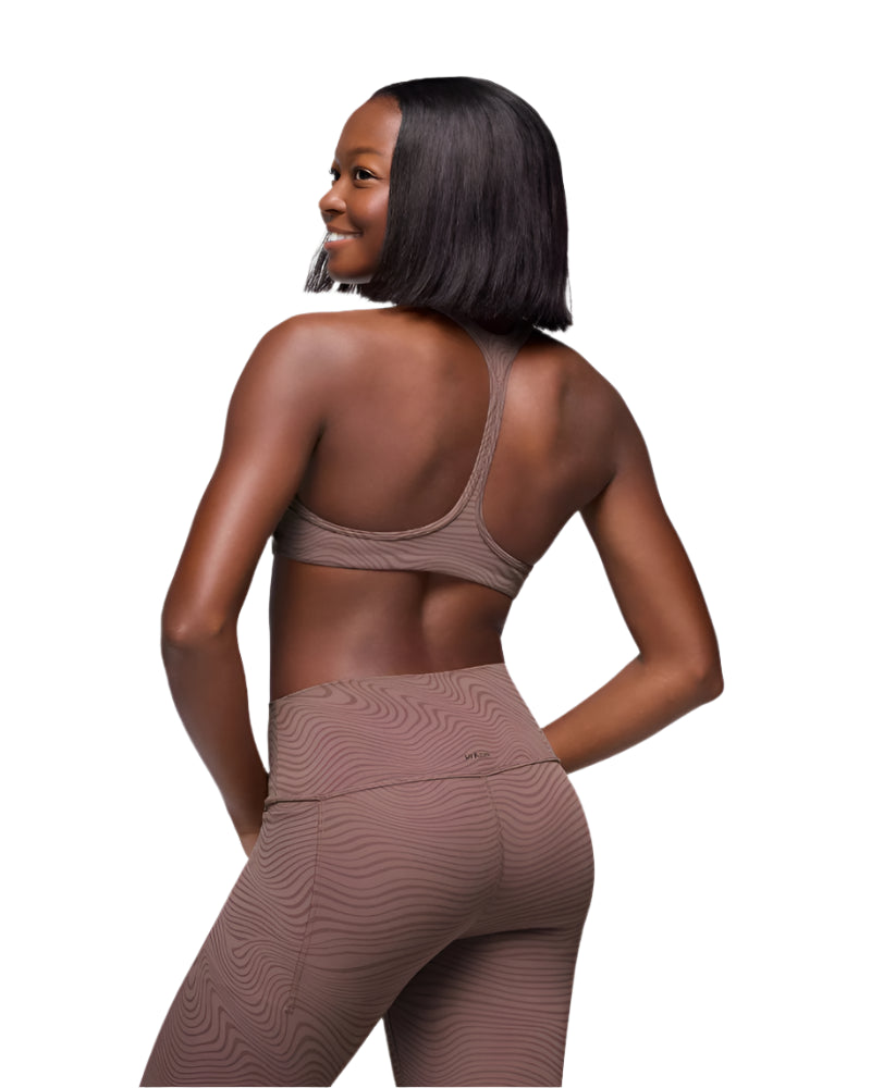 Prana Luxara Racerback Bra - Carob Weave