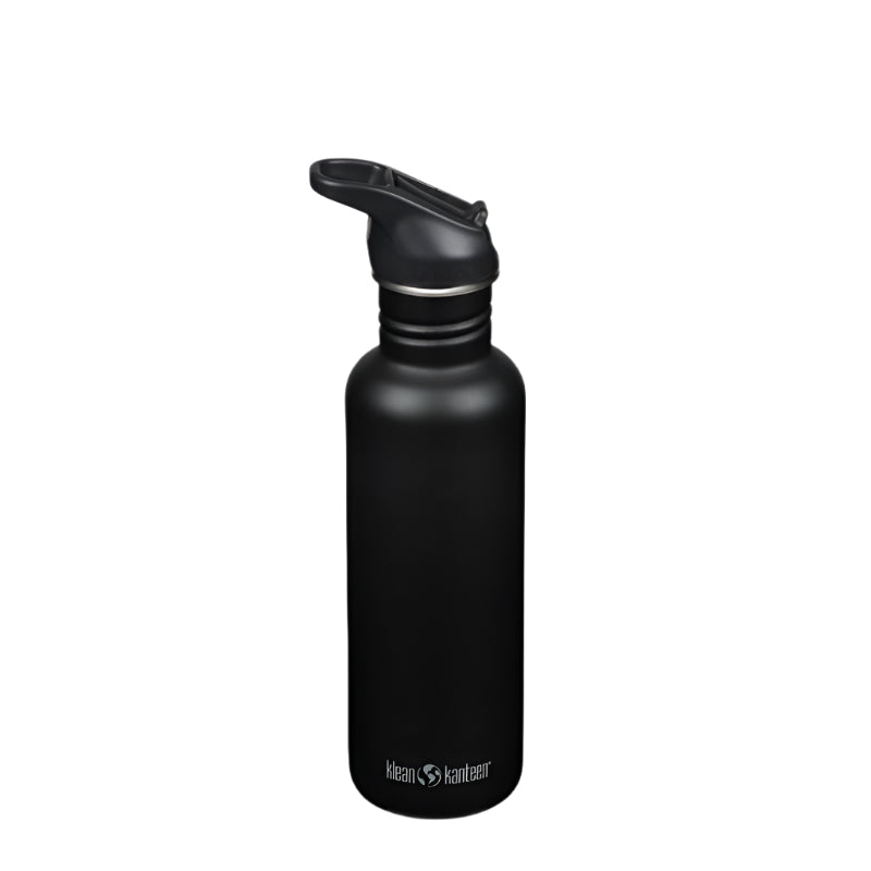 Black Classic Sports Water Bottle - Kleen Kanteen 