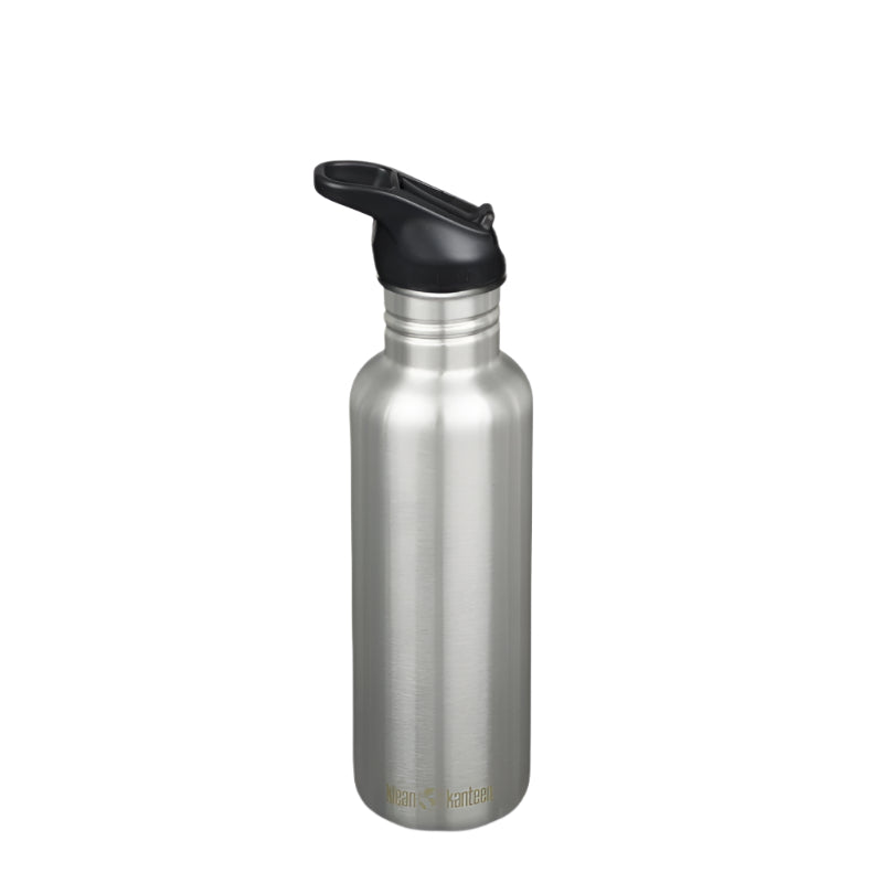 Brushed Stainless Steel Classic Sports Water Bottle - Kleen Kanteen 