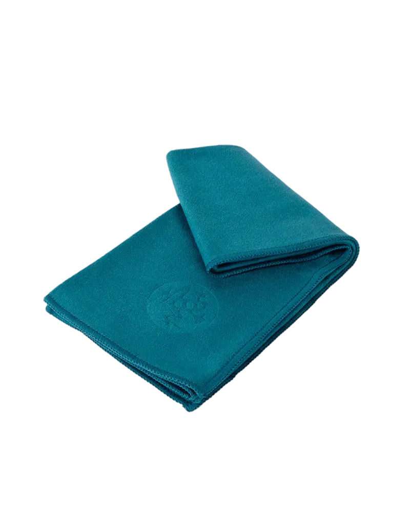Manduka hot yoga hand towel blue color