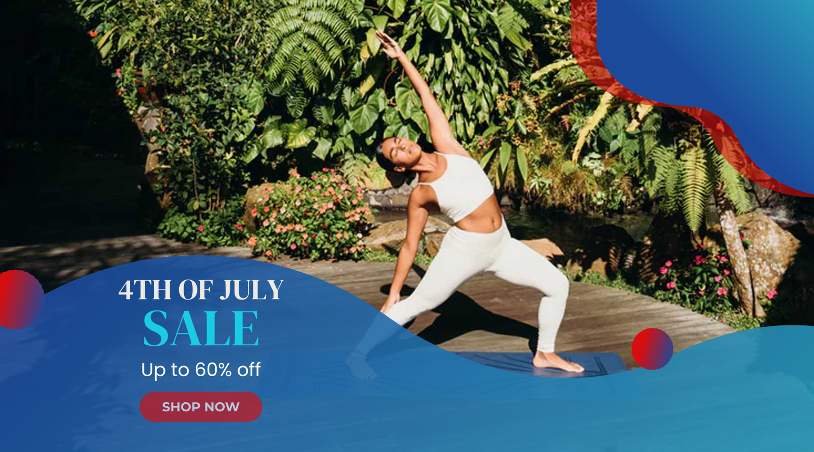 4th of july yoga sale