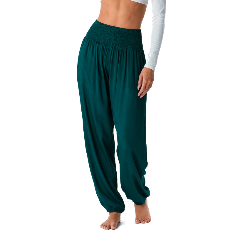 Rainforest Teal Harem Pants 