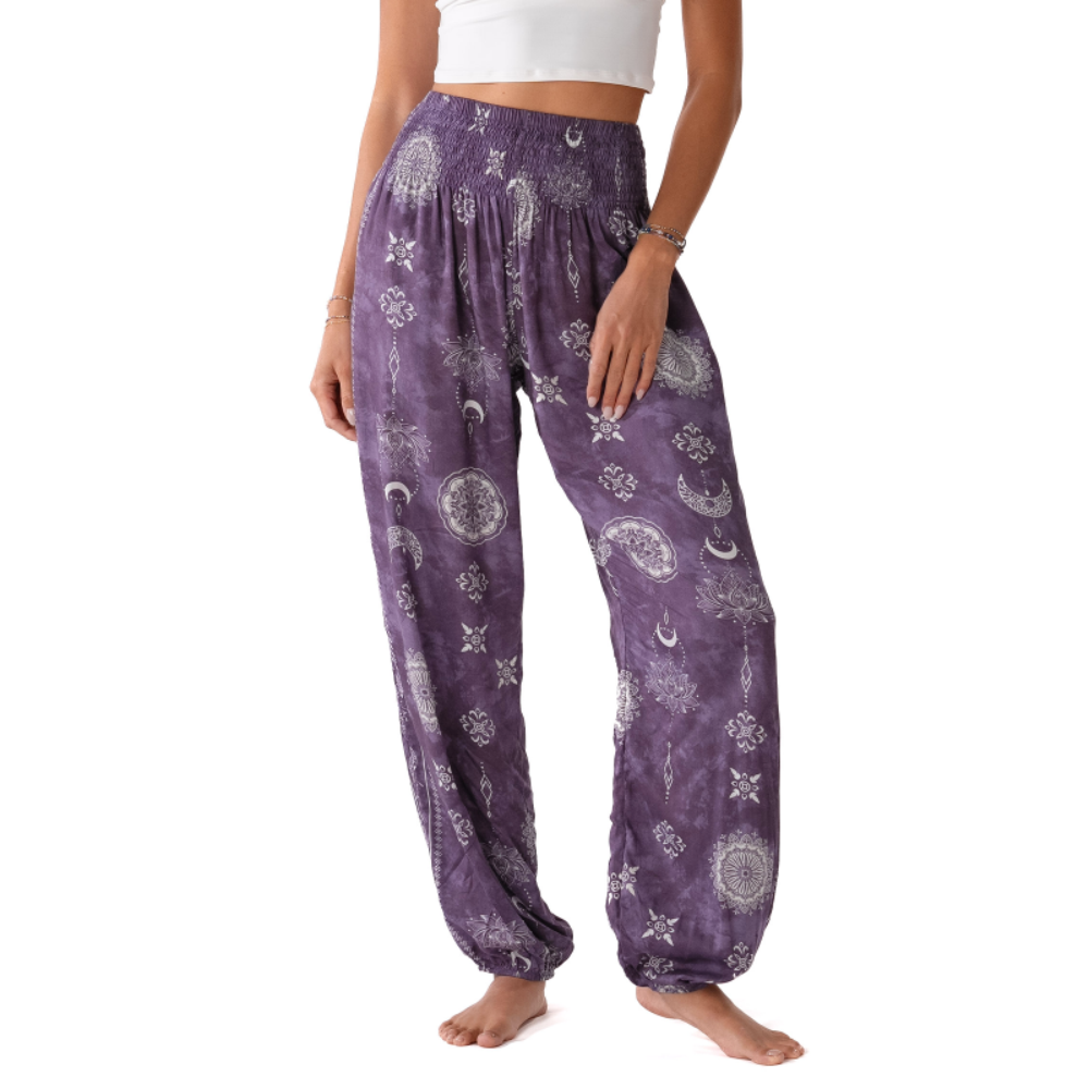 Purple Mystic Harem Pants - Lotus & Luna