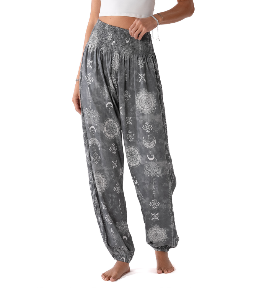 Lotus & Luna Celestial Grey Harem Pants