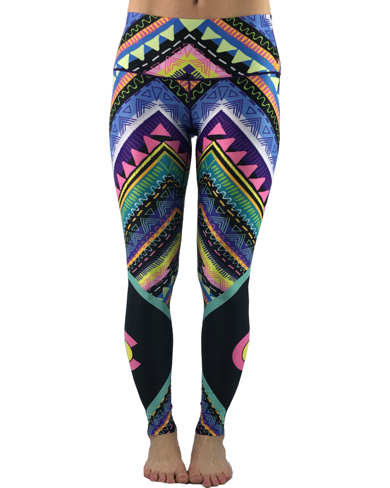 retro design yoga pants