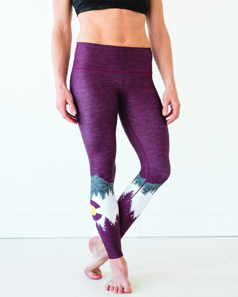 patterned yoga leggings