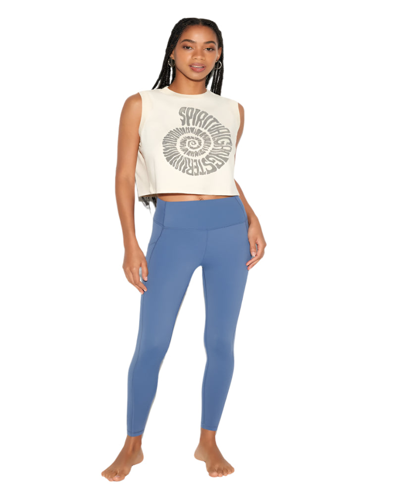 spiritual gangster  Shell Crawford Crop Tank