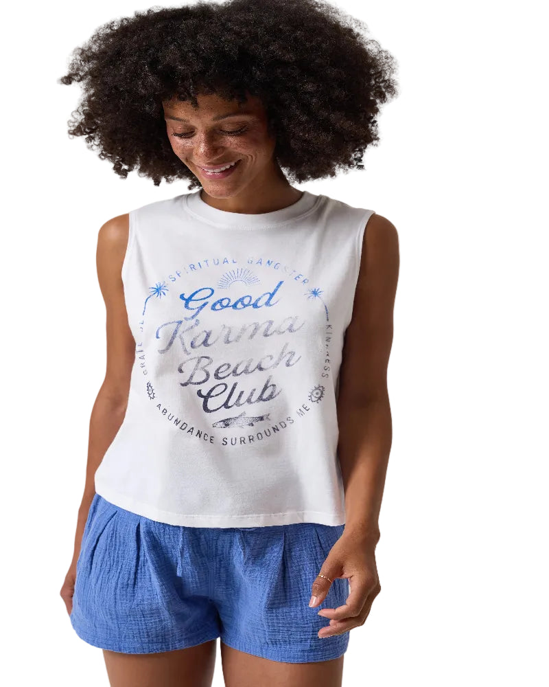 spiirtual gangster Good Karma Vibe Cotton Tank