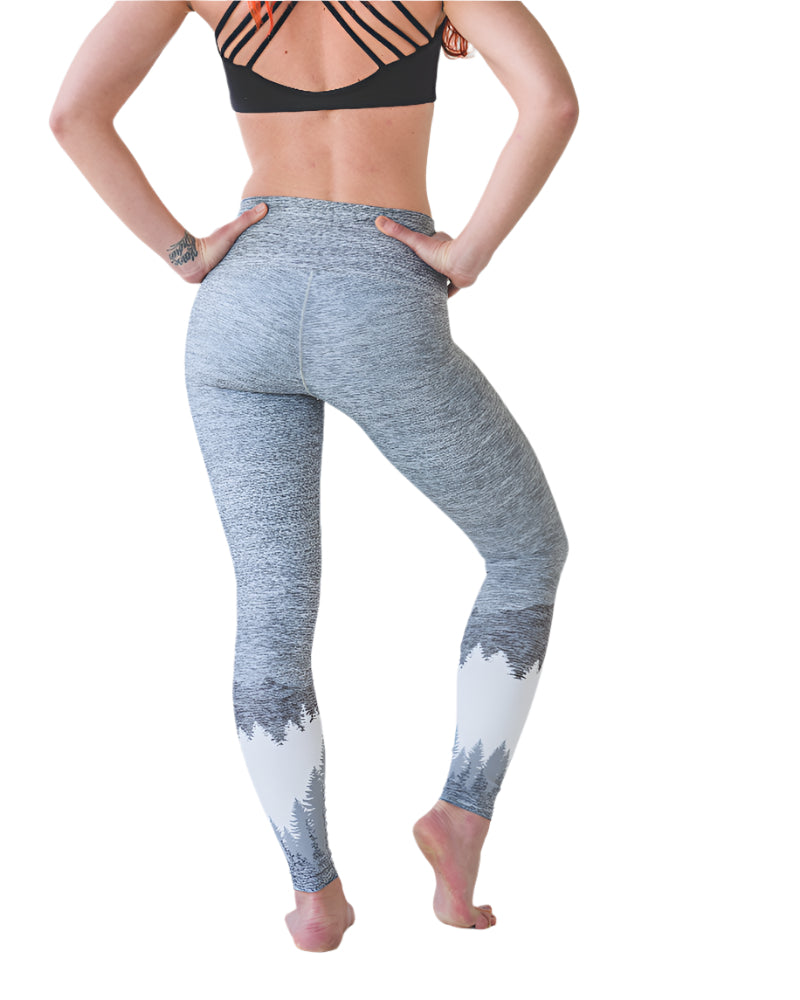 Colorado Threads Mountain Yoga Pants - Ash Grey