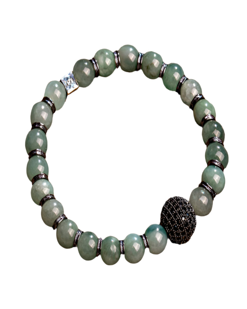 Karma and Luck Men's Jade Bracelet 