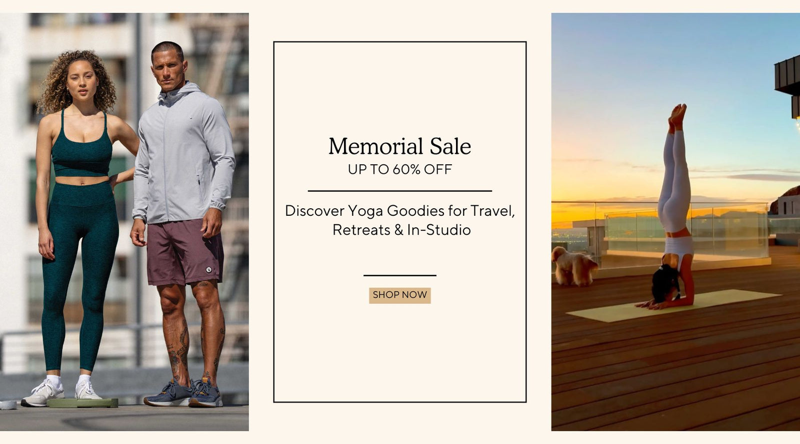 memorial yoga sale
