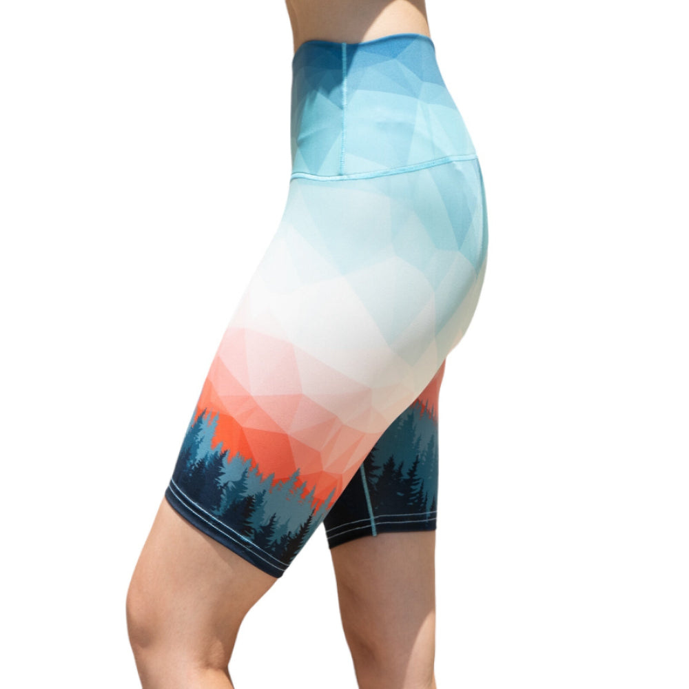 Colorado Threads Treeline Trail Biker Yoga Shorts