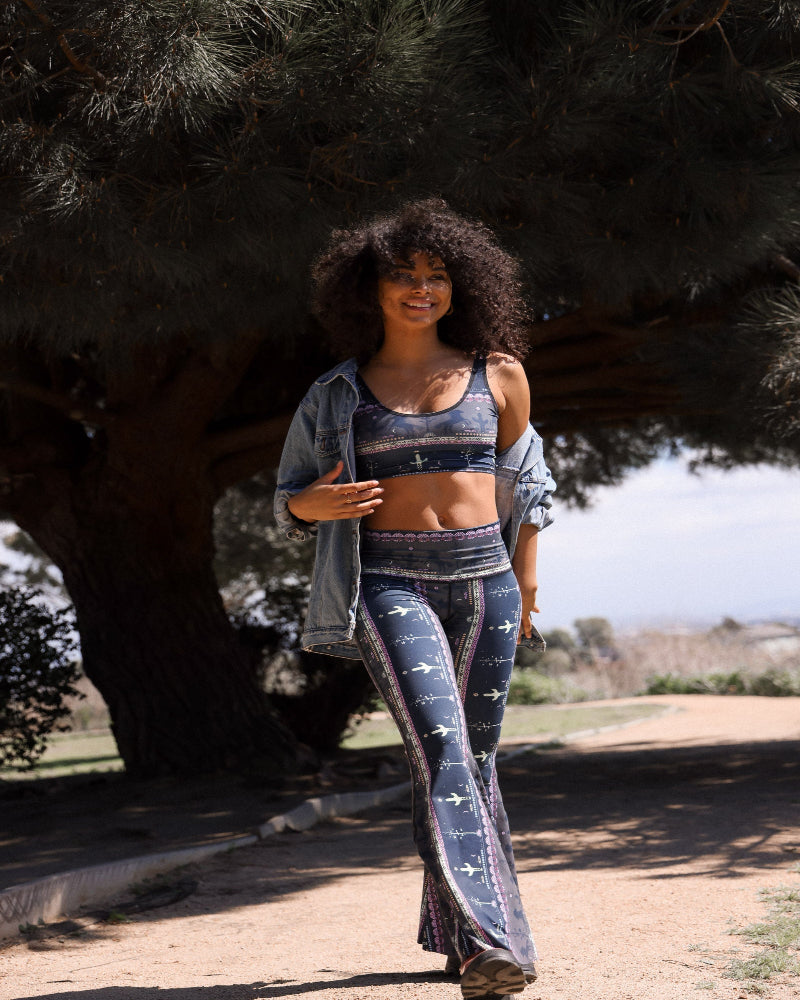 teeki patterned bell bottoms 