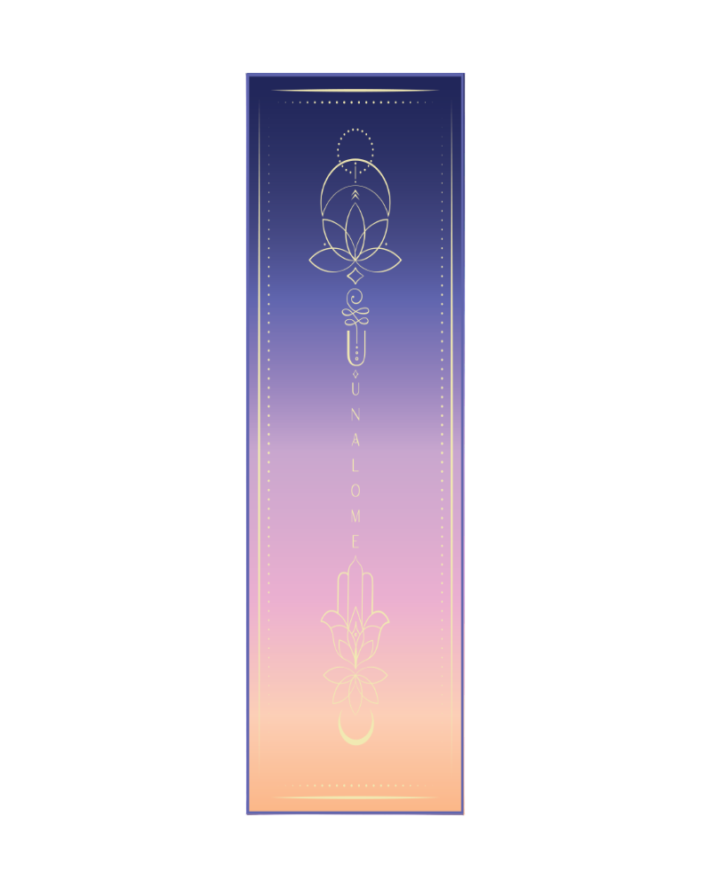 unalome Joshua Tree Sunset Yoga Towel