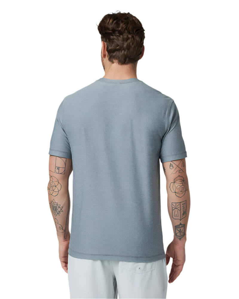 Vuori strato tech tee - Dusty Blue heather