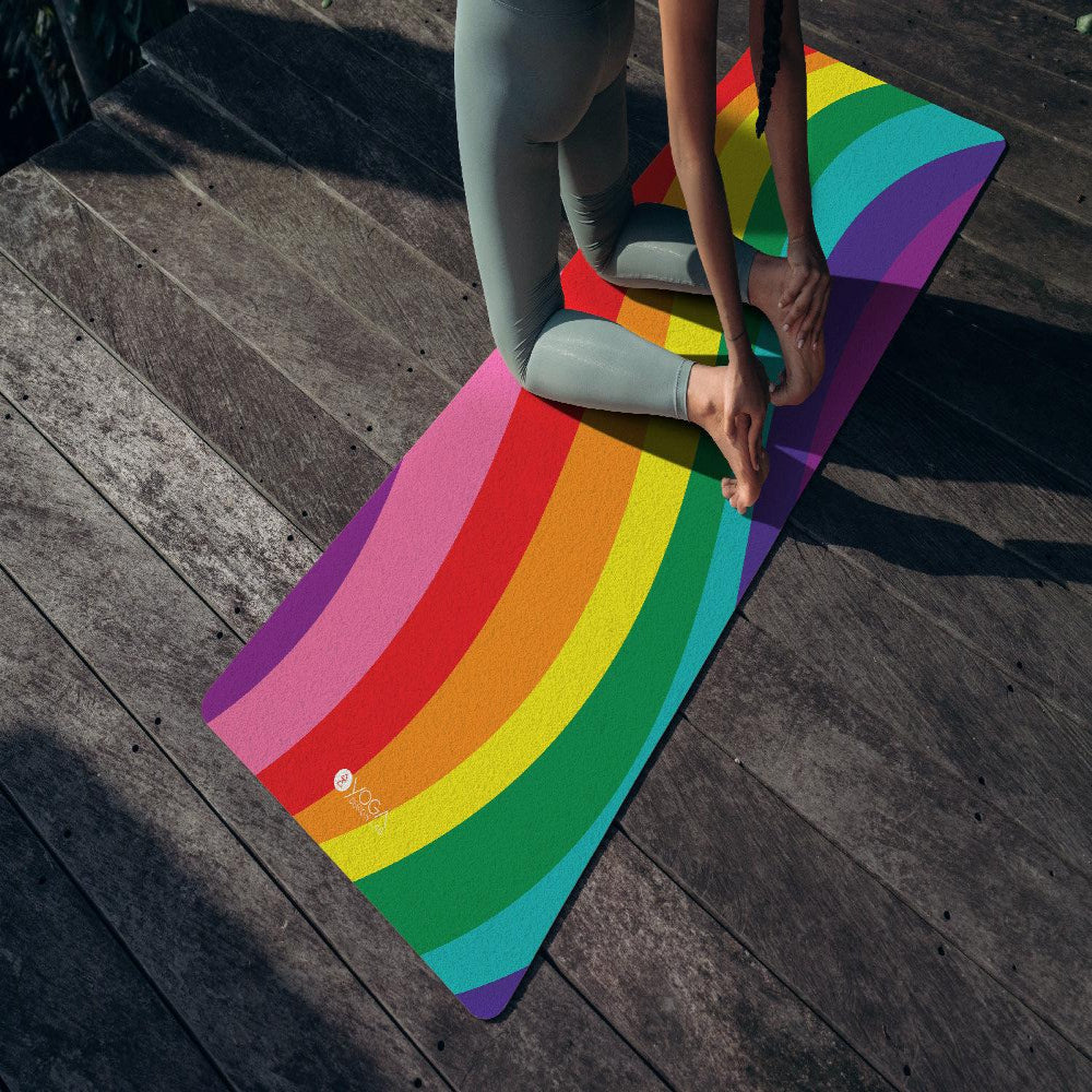 yoga design lab Combo Yoga Mat - Rainbow 3.5MM