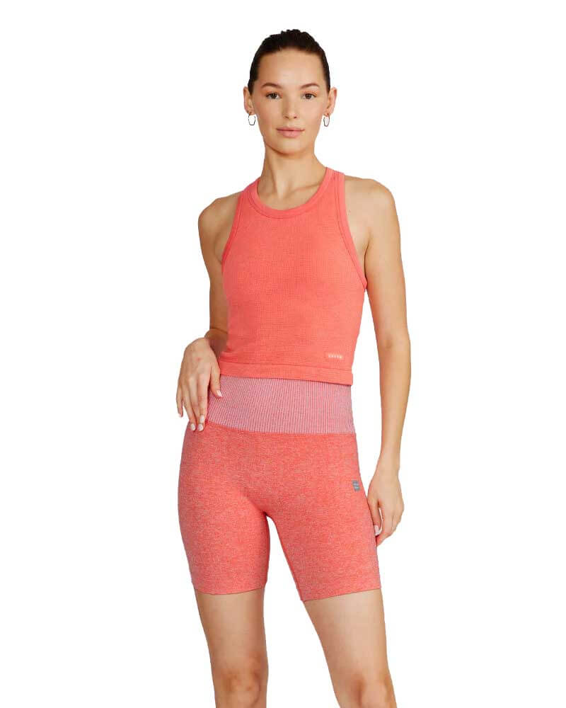cream yoga Ashley Biker Shorts - Pop Orange