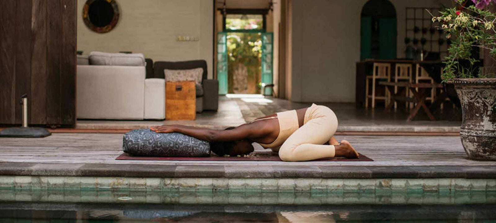 Yoga Bolsters and cushions