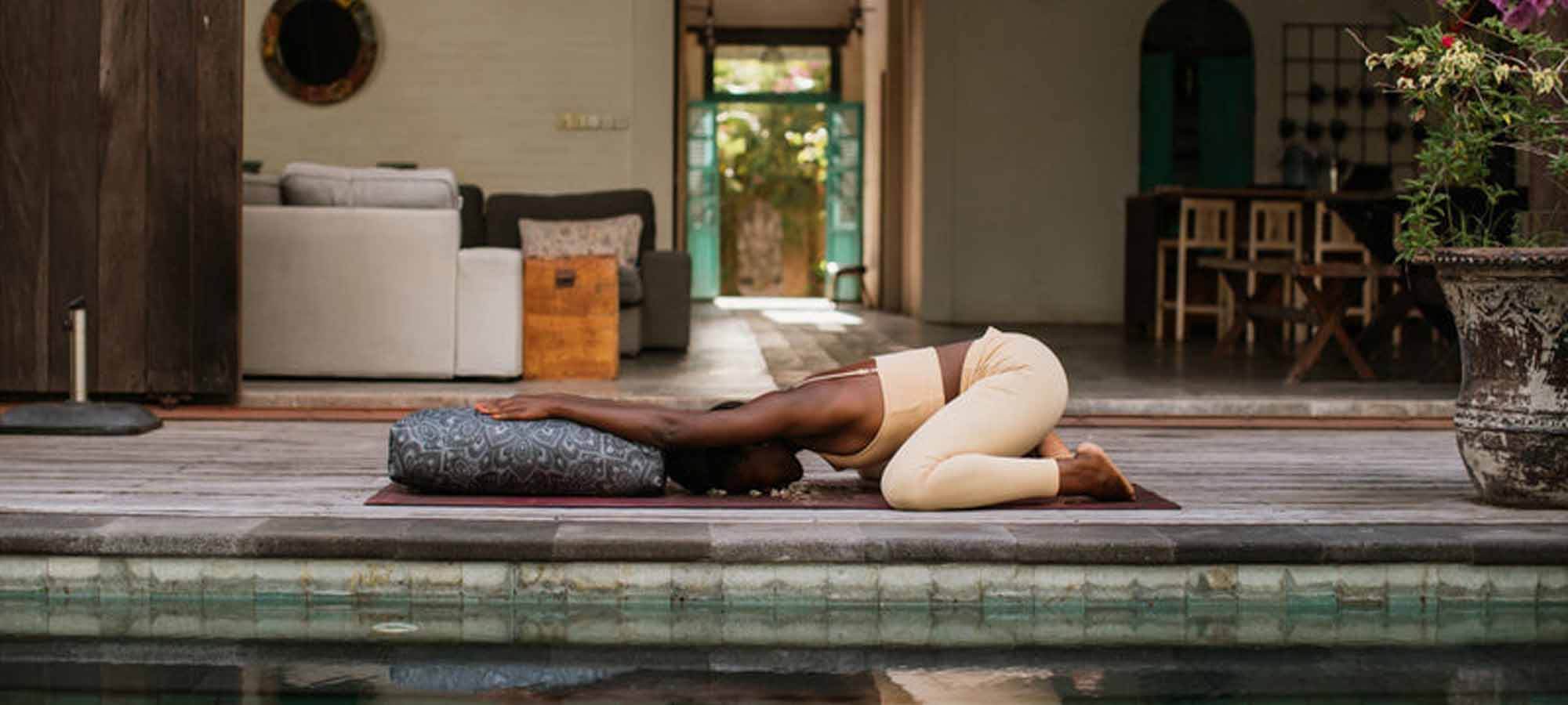 Yoga Bolsters and cushions