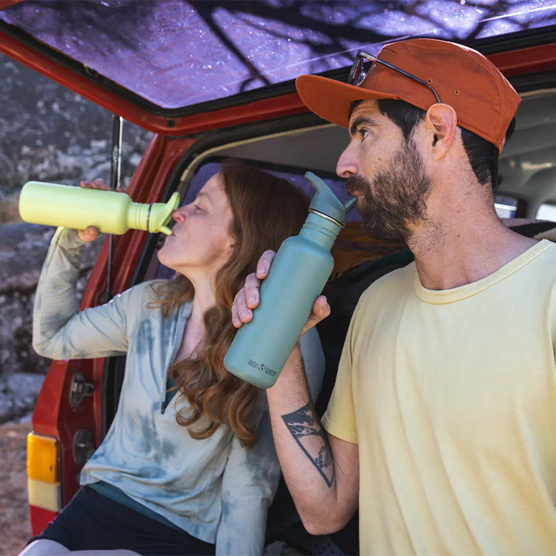 Travel Stainless Steel Classic Sports Water Bottle - Kleen Kanteen 
