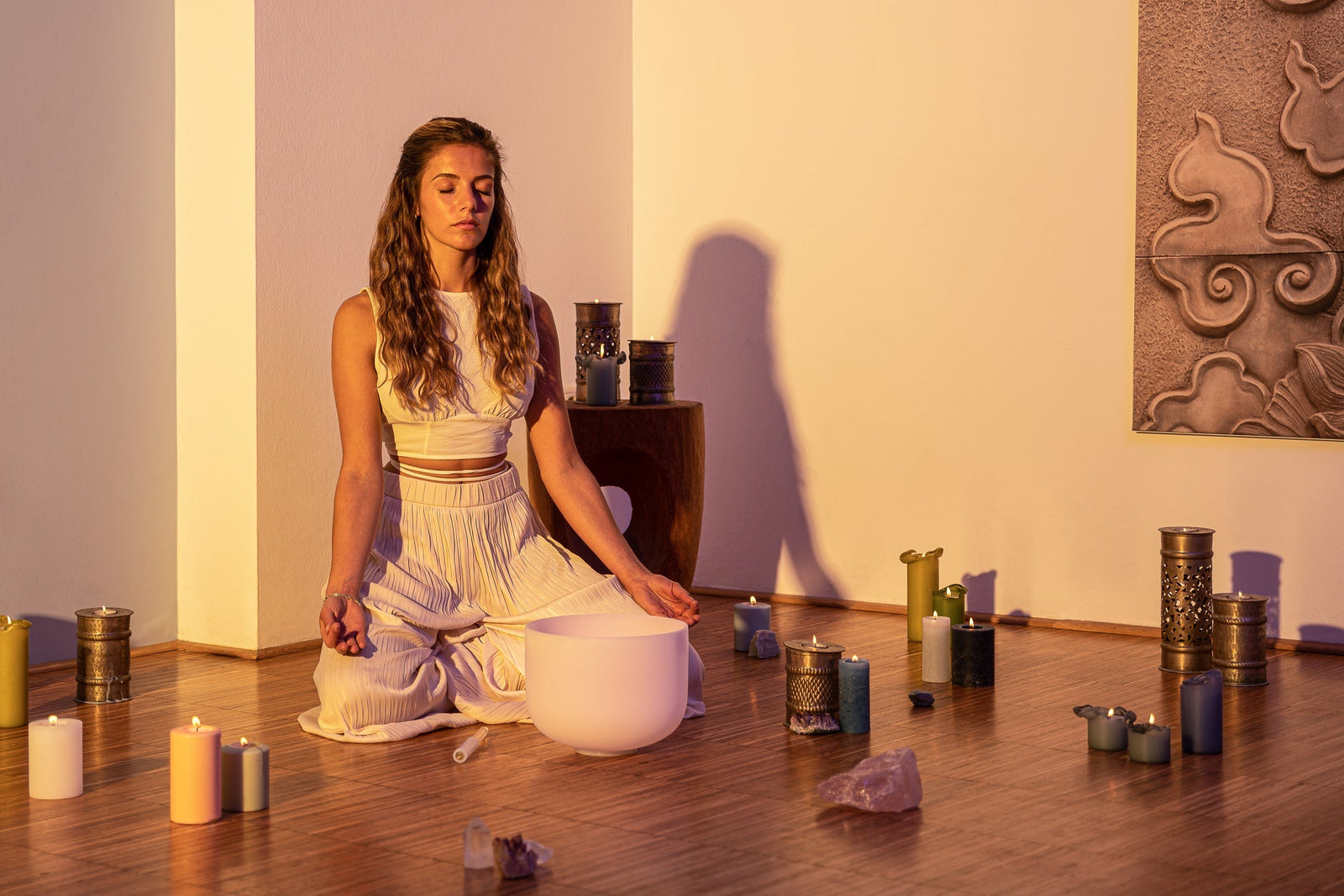 Sound Healing Lab 10" Rose Quartz Crystal Singing Bowl F4