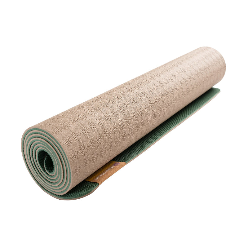 Green & Brown Reversible Yoga Mat - YDL