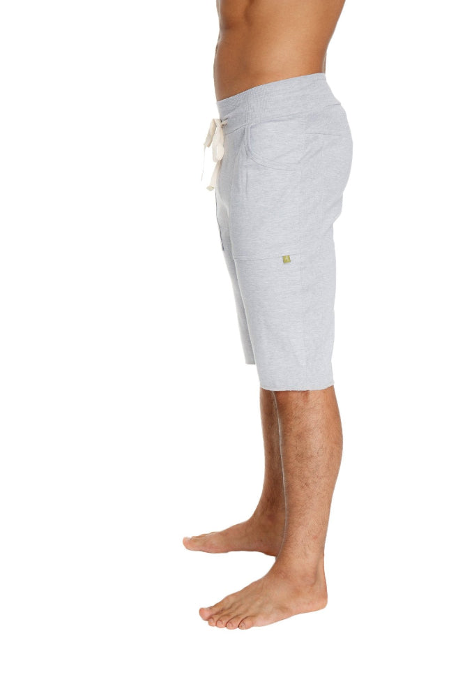 Heather grey long track shorts 4rth