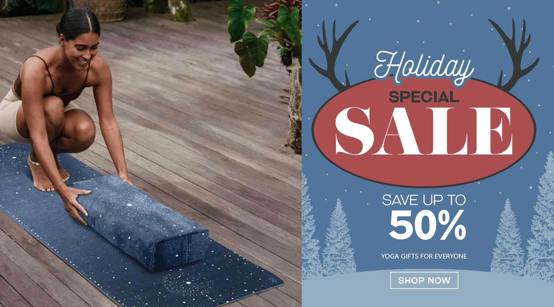 holiday yoga sale